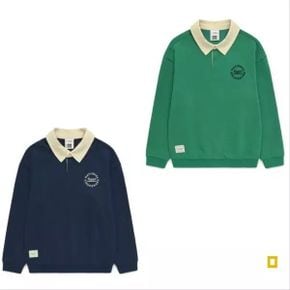 K241USW040 바시티 오버핏 카라 맨투맨 (정상가 79,000원)