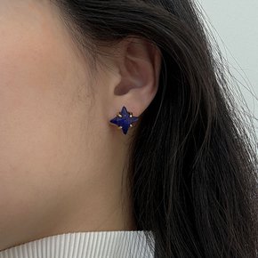 Lapis star earring (2024fw51)