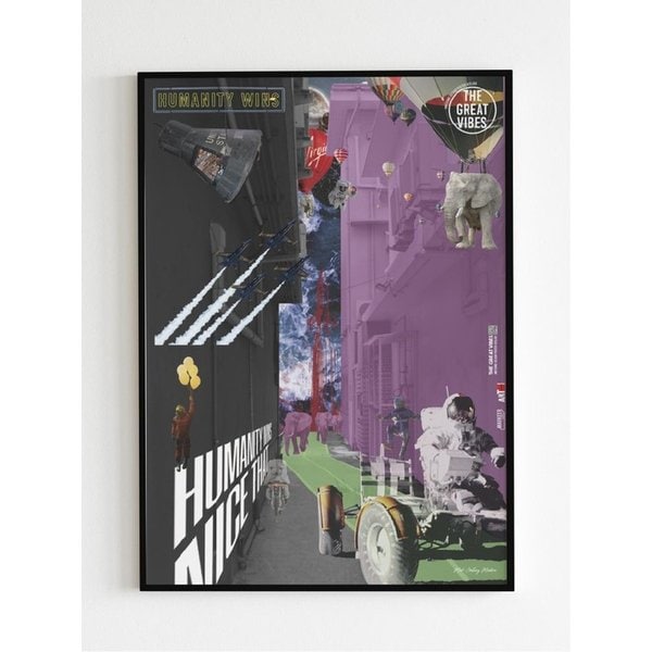 인테리어 아트 포스터 _ HUMANITY WINS-2 (4 size / frame 3종)