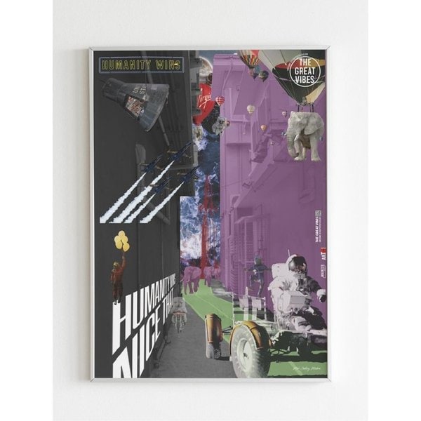 인테리어 아트 포스터 _ HUMANITY WINS-2 (4 size / frame 3종)