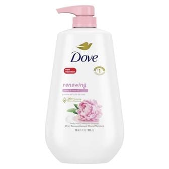 도브 [해외직구] Dove 도브 리뉴잉 피오니 로즈 오일 바디 워시 905ml