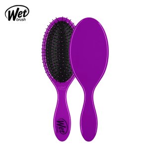 웻브러쉬 wet brush 오리지널 디탱글러 퍼플 헤어브러쉬 드라이 빗 극손상모 두피 마사지