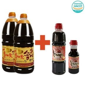 홍게송이맛 간장 1.8L 2EA + 레드 700ml 세트