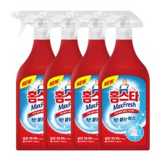 홈스타 맥스프레쉬 착붙는 락스 스프레이 세정제 900ml 4개 / 욕실 물때 찌든때 곰팡이제거