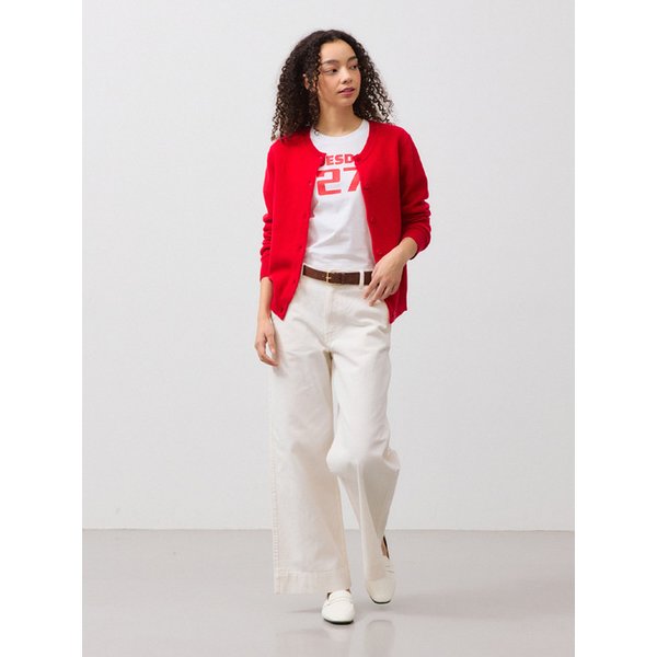 R 100% WOOL CARDIGAN