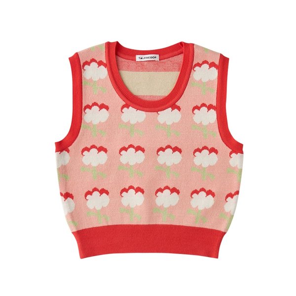 [여주점] 테일스쿱  -  니트플라워베스트  7511422001