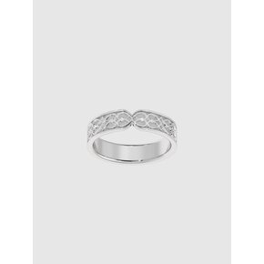 Heart pattern etching couple ring(women)