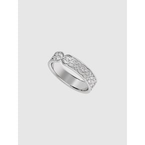 Heart pattern etching couple ring(women)