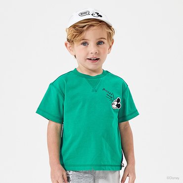 디즈니베이비 [25년 여름신상]미키데일리반팔티(GREEN)_(79S321015)