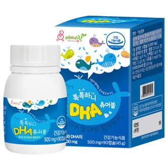 베이비락 [3+1] 톡톡하니 DHA-오메가3 츄어블 1박스(90캡슐)