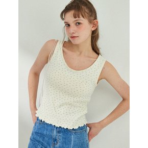 Scallop Punching Sleeveless T-Shirt_CREAM