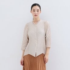 솔리드 V넥 핸드 플리츠 자켓_EPJKS325001