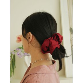 실크 레이어드 스크런치 Silk layered scrunchie (2 colors)