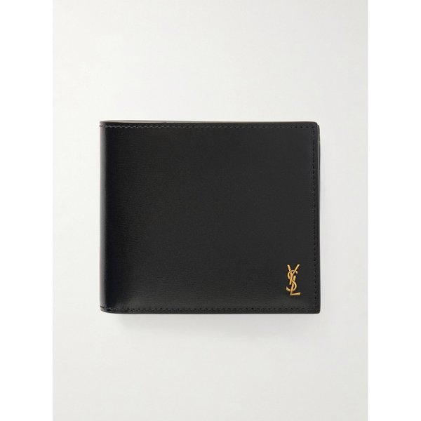 로고 장식 가죽 머니클립 이중 지갑 46376663163067688