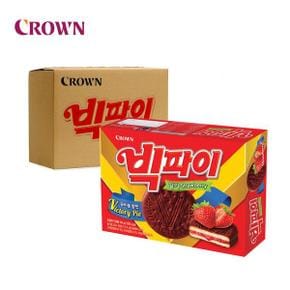 크라운 빅파이 딸기 216g 12입