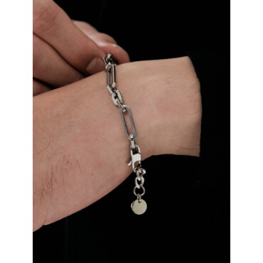 스칼렛또 블랙 [써지컬스틸] CP_012 Link Oval Chain Bracelet