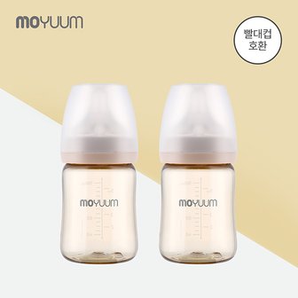 모윰 PPSU 올인원 젖병 170ml 2팩 (빨대컵 호환)