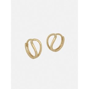 14k loop line one touch earring