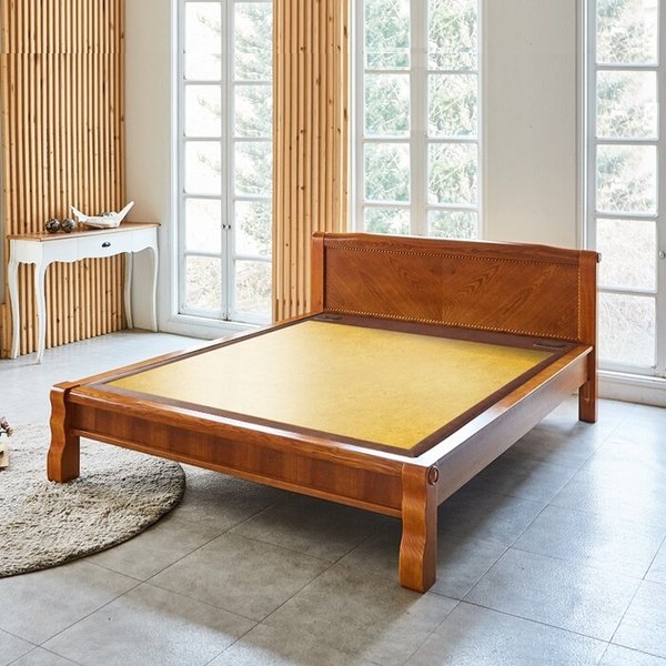 숙면을 위한 선택 황토흙 원목침대(205) 퀸 무료배송HM005 (돌침대 온열 흙 황토 돌카우치 돌소파