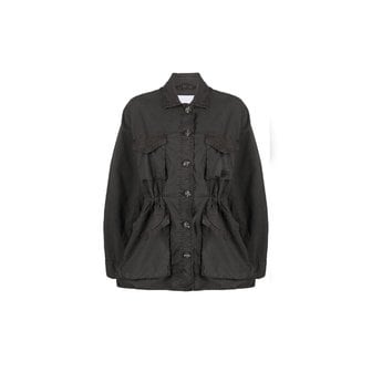 가니 WASHED COTTON CANVAS JACKET F7858 PHANTOM