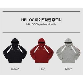 남녀공용 HBL OG 테이프라인 후드티셔츠 UP421CHDO6