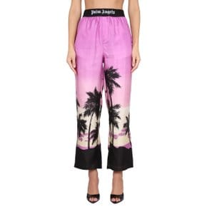 팜 엔젤스 Womens Pants PANTS WITH SUNSET PRINT PURPLE PWCA110_S23FAB0013701