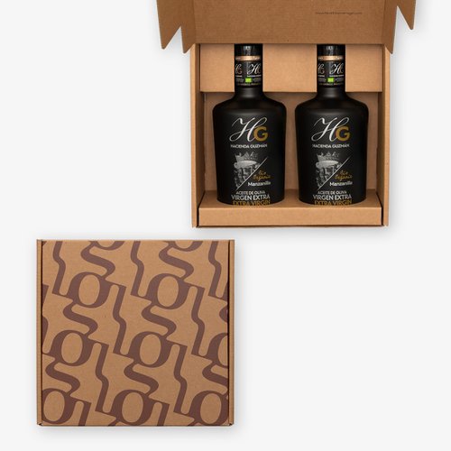 유기농 지중해 선물세트 35호 (HG 하시엔다구즈만 올리브오일 만자니아 500ml 2병)