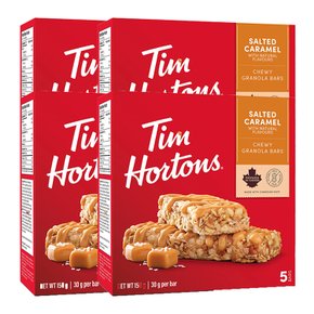 Tim Hortons 팀 홀튼 솔티드 카라멜 그래놀라 바 피넛프리 5개 4팩