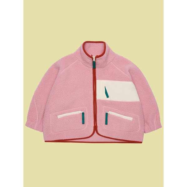 SHERPA FLEECE JACKET, candypink