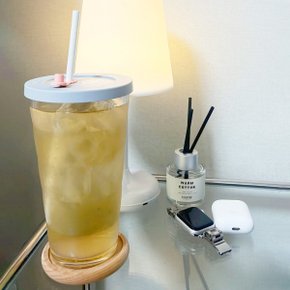 튼튼하고 투명한 플라스틱컵 에코젠컵 1+1 720ml 대형 빨대 사무실