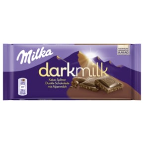 Milka 밀카 카카오 슬라이버 다크밀크 초콜릿 85g