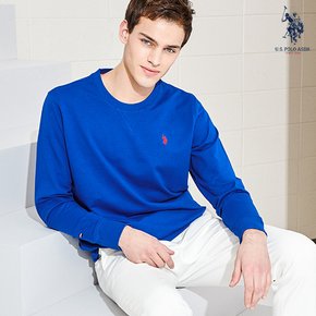 [U.S. POLO ASSN.] 남성 USA 코튼 블렌디드 맨투맨_R/BLUE