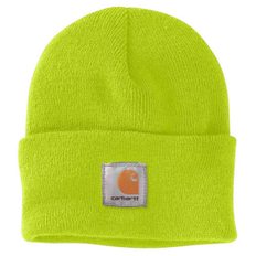 칼하트롱비니 Carhartt A18 Acrylic Watch Cap bright lime