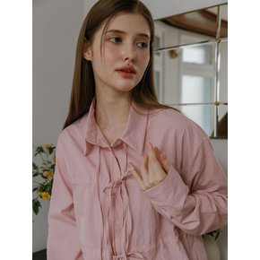 SOFT RIBBON SHIRT / PINK