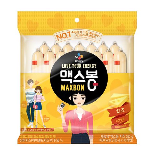 [쓱7클럽]CJ 맥스봉치즈 525g (35g15개입)
