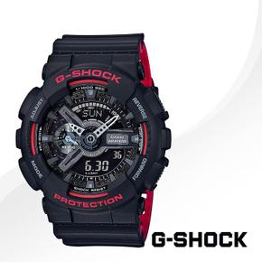 [G-SHOCK] 지샥 GA-110HR-1A 남성 빅페이스 블랙앤레드 손목시계 (S6556504)