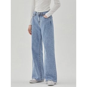 DENIM WIDE PANTS LIGHT INDIGO