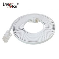 LANSTAR CAT6 TP 평면 랜케이블(LS-F6UTPD-10MW.10m)