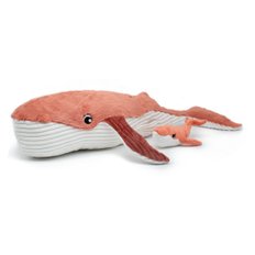 Whale Mom & Baby Terracotta