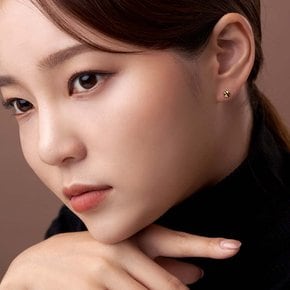 여자 순금 한쪽 미니 귀걸이 원형 컷팅 24K 0.375g