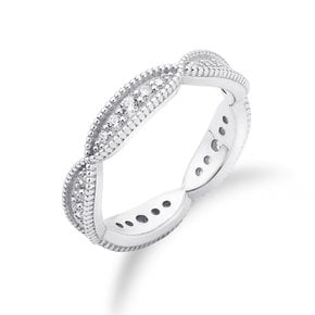Silver925 보트 라인 반지