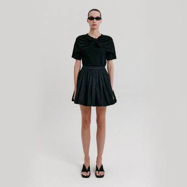 EENK Pleats Mini Skirt - Black