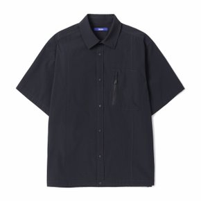 [series bleu] ZIP POCKET HALF SHIRT (OVER)_S2SFM24531BKX