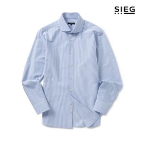블루 스탠다드핏 긴팔 셔츠 (PEBAA5004)