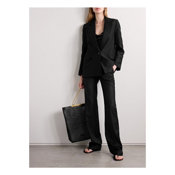 베어파크 올리비아 울 트윌 스트레이트 팬츠 블랙 1647597333231727