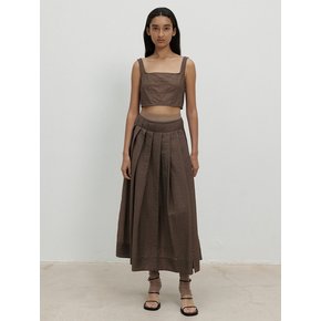 Sheer Square Top_Brown