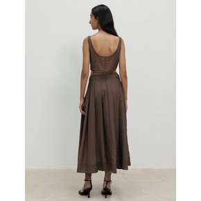 Sheer Square Top_Brown