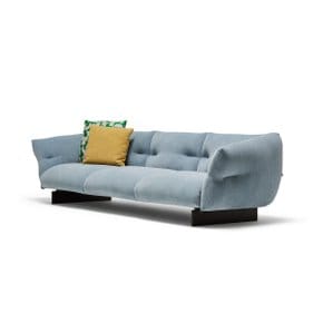 [Cassina 공식수입원] Moncloud Sofa, 3-Seater (Cielo/Black)