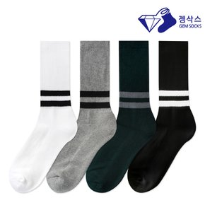 남성 스포츠 투링글 이중바닥 장목 양말 1족