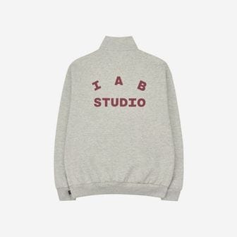  아이앱 스튜디오 하프 집업 오트밀 버건디 IAB Studio Half Zip-Up Oatmeal Burgundy